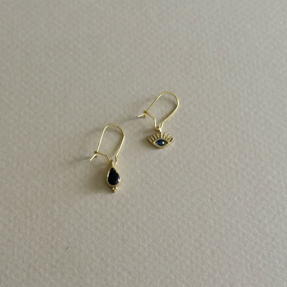 Evil Eye Earrings R902 - Picture 2 of 4
